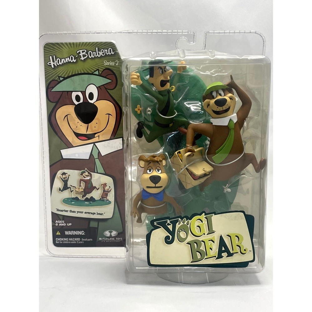 McFARLANE TOYS HANNAH BARBERA YOGI BEAR "YOGI, BOO BOO & RANGER SMITH" SERIES 2